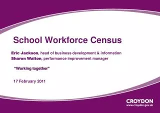 school workforce census working together