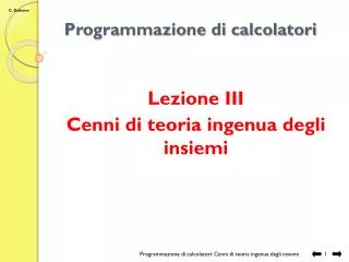programmazione di calcolatori