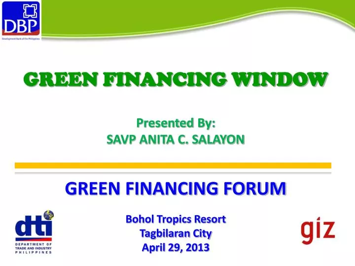 green financing window presented by savp anita c salayon