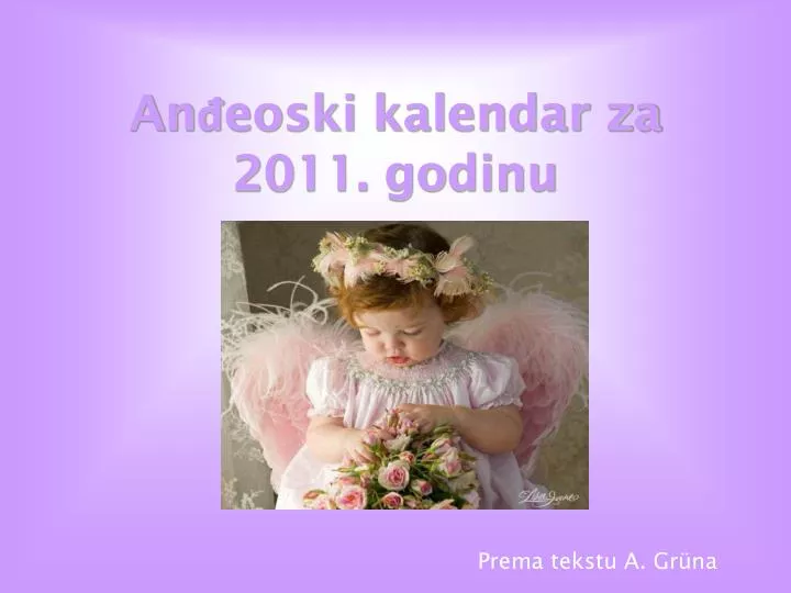 an eoski kalendar za 2011 godinu