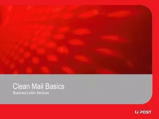 Clean Mail Basics