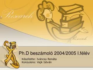 ph d besz mol 2004 2005 i f l v