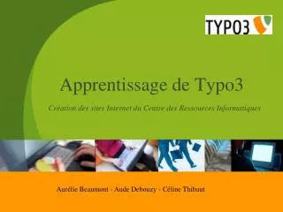 apprentissage de typo3