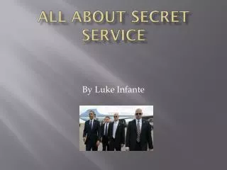 All about secret service