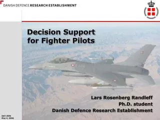 Decision Support for Fighter Pilots