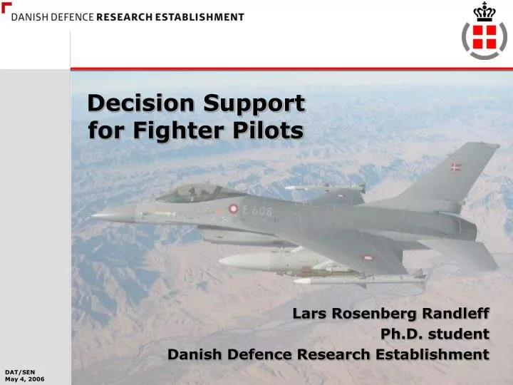 decision support for fighter pilots