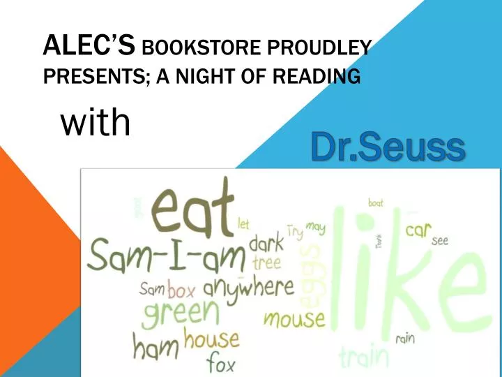 alec s bookstore proudley presents a night of reading