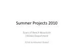 Summer 2010 Utility Improvements in Beech Mountain: Projects and Achievements - slide 1