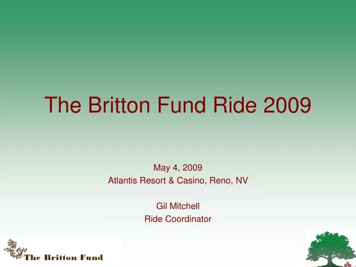 the britton fund ride 2009