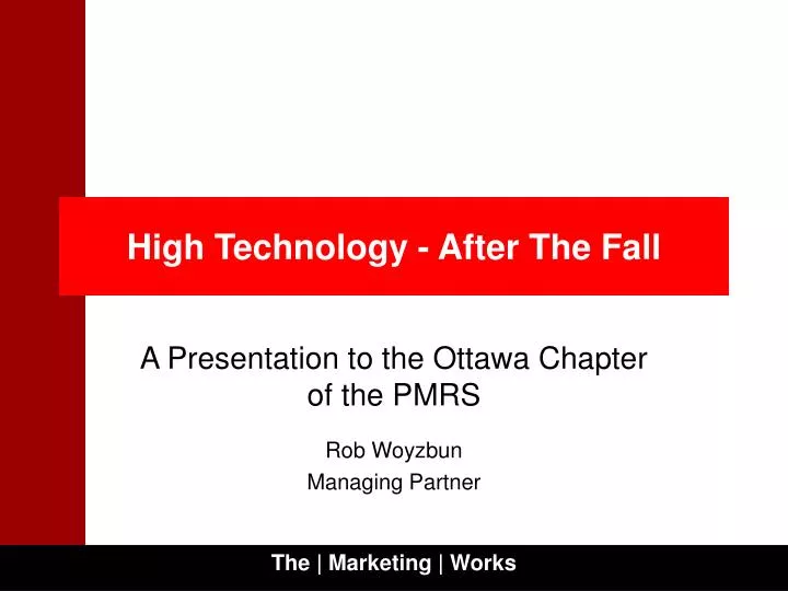 high technology after the fall