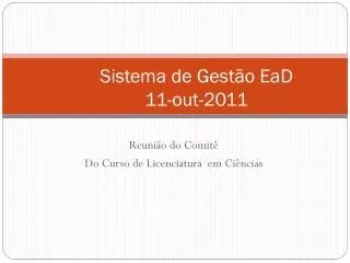 sistema de gest o ead 11 out 2011