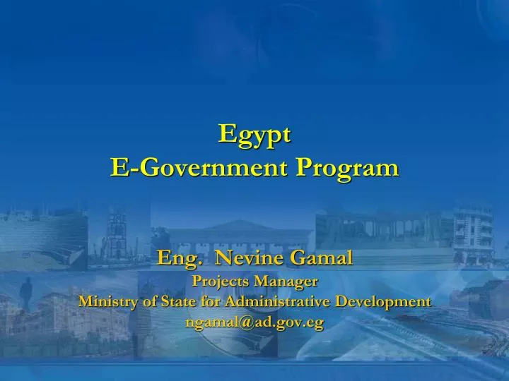 egypt e government program