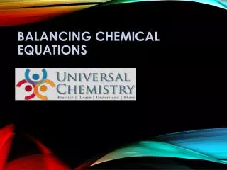 Balancing Chemical Equations