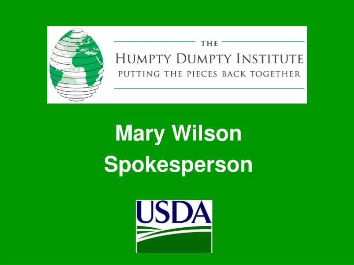 mary wilson spokesperson