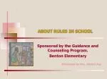 ABOUT RULES IN SCHOOL - slide 1