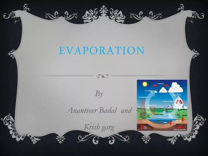 evaporation