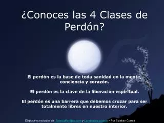 conoces las 4 clases de perd n