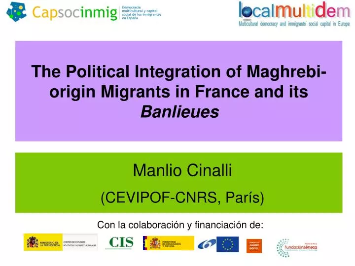 the political integration of maghrebi origin migrants in france and its banlieues
