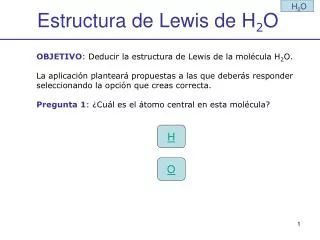 estructura de lewis de h 2 o