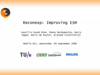 Reconexp: Improving ESM