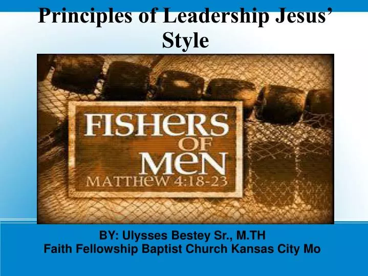 principles of leadership jesus style