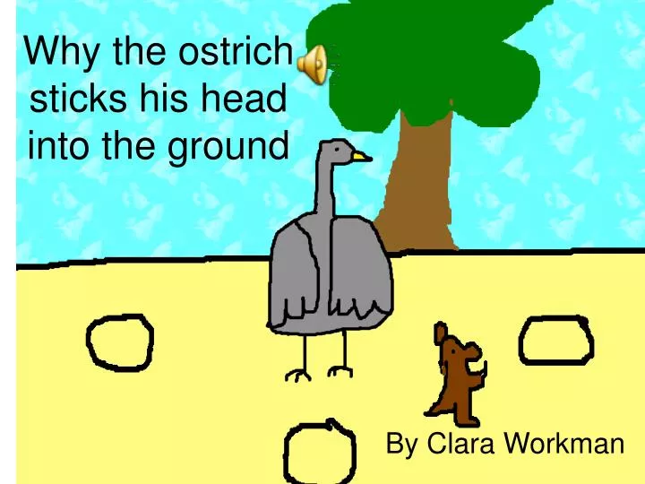 why the ostrich sticks his head into the ground