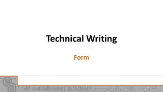 Technical Writing