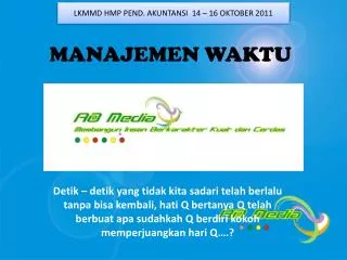 manajemen waktu