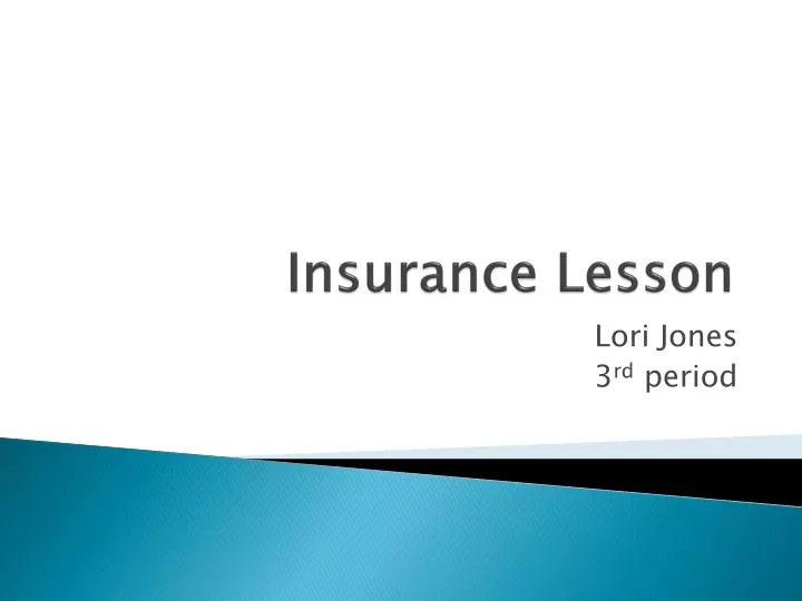 insurance lesson