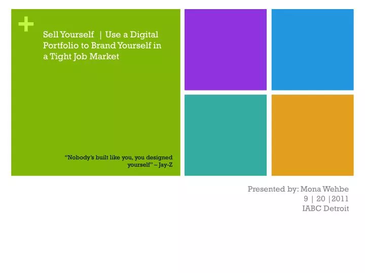 sell yourself use a digital portfolio to brand yourself in a tight job market