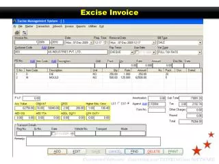Excise Invoice