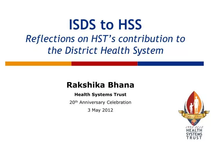 isds to hss reflections on hst s contribution to the district health system