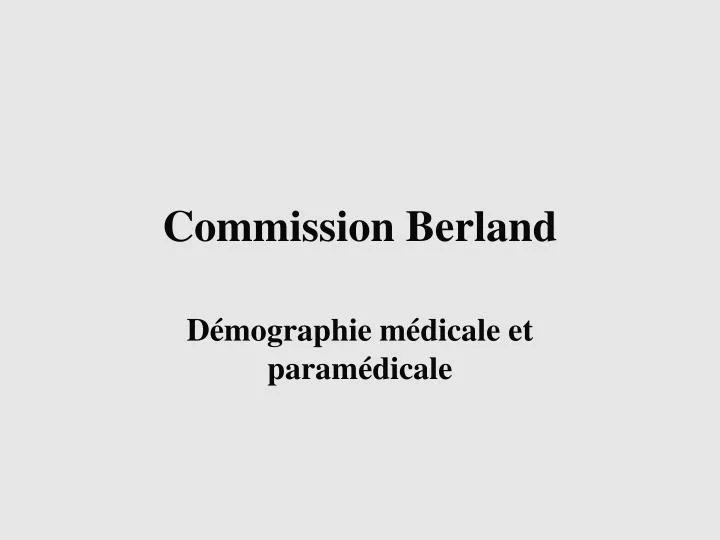 commission berland