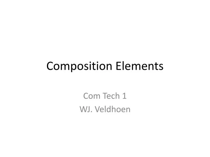 composition elements