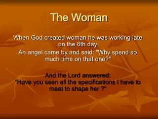 the woman