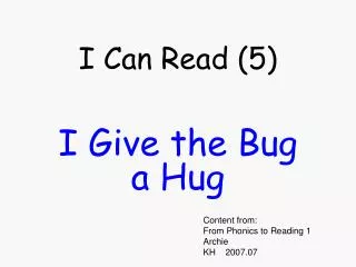 I Can Read (5)