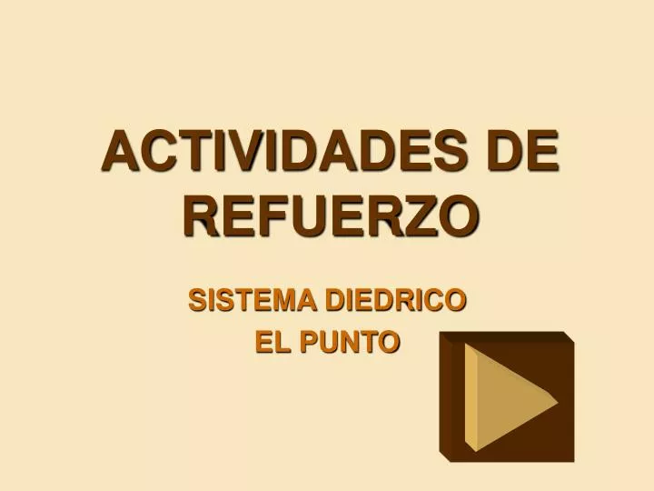 actividades de refuerzo