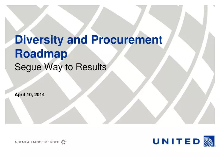 diversity and procurement roadmap