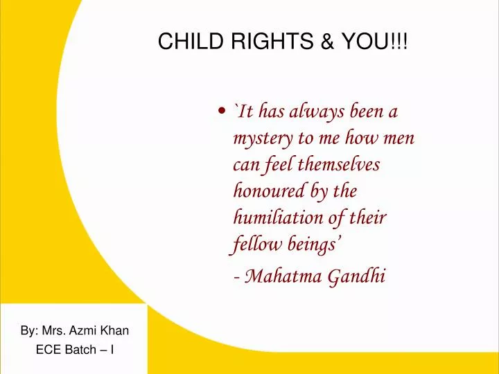 child rights you