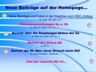 neue beitr ge auf der homepage