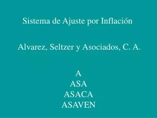 alvarez seltzer y asociados c a