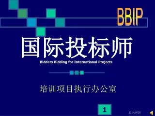 bidders bidding for international projects