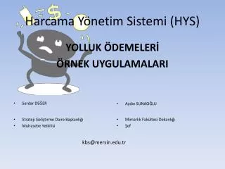 harcama y netim sistemi hys