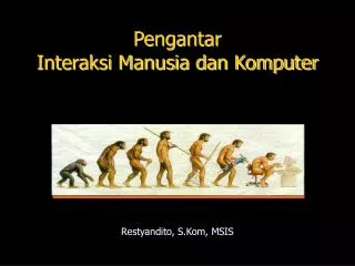 pengantar interaksi manusia dan komputer