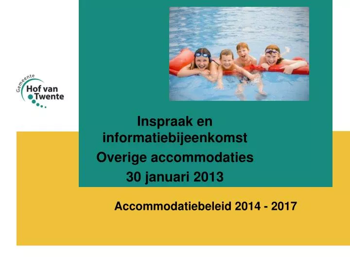 accommodatiebeleid 2014 2017