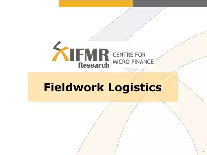 fieldwork logistics