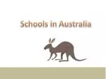 Schools in Australia - slide 1