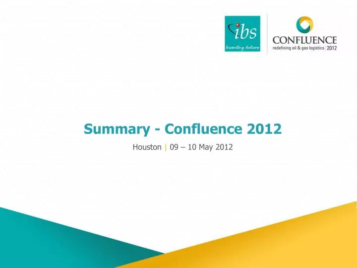 summary confluence 2012