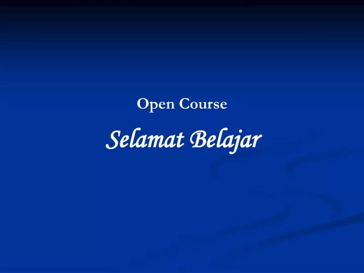 Open courses. Open course. Course Opening.