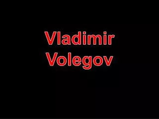 Vladimir Volegov